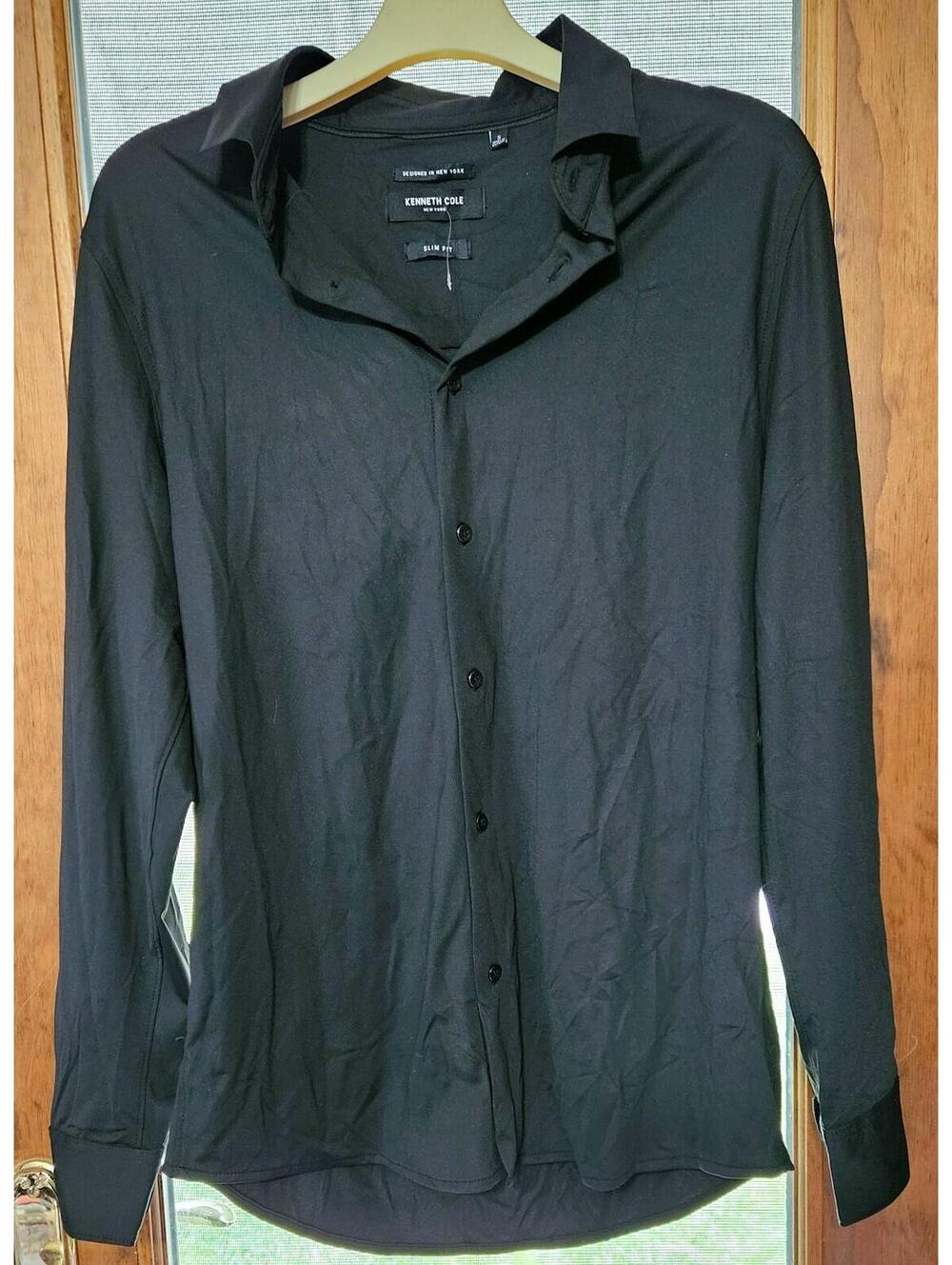 Kenneth Cole New York SLIM FIT Long Sleeve Size Small Button Down